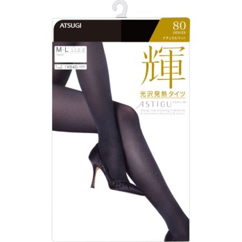 아스티그 【빛남】 광택발열타이츠 80데니르 MLW1 아츠기