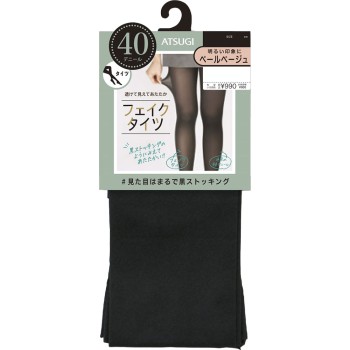 페이크 타이즈 40데니어 ML 페일베이지 M-L 아츠기