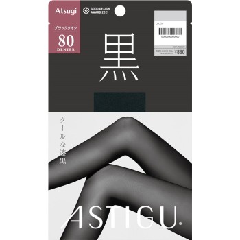 AP8050 아스티그 블랙 80데니어 딥블랙 L-LL 아츠기