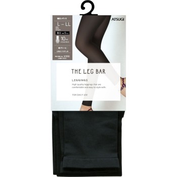 ATSUGI THE LEG BAR 압박레깅스10분 길이 블랙L-LL 아츠기