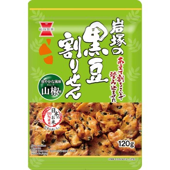 검정콩 쪼갠 전병 산초맛 120g 이와쓰카제과