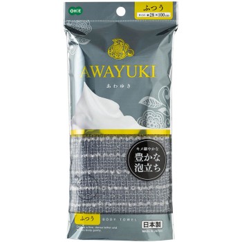 아와유키 나일론 타올 보통 그레이 오에