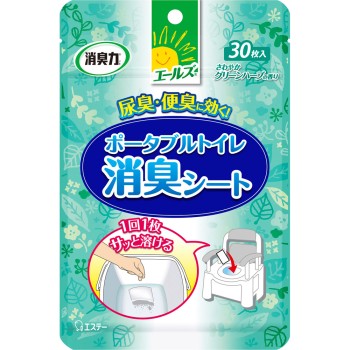 에얼스 소취력 포터블 화장실 소취 시트 30매 에스테