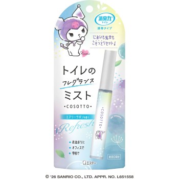 쇼슈리키 화장실용 휴대 타입 소취제 스프레이 미스트 에어리 사봉 향 9ml 에스테
