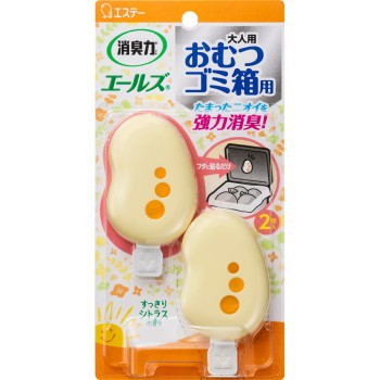 소취력 에르즈 기저귀 쓰레기통용 상쾌 시트러스향 2개 에스테