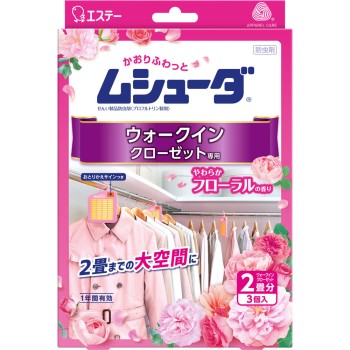 향기 무슈다 1년 유효 워크인 클로젯 전용 부드러운 플로럴 향 3개 에스테