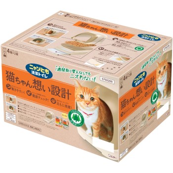 냥토모 청결 화장실 돔타입 라이트베이지 에스테