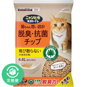 냥냥 청결 화장실 탈취·항균 칩 큰 알갱이 4.4L 에스테