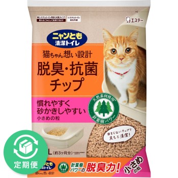 냥과도 청결 화장실 탈취·항균 칩 작은 알갱이 4.4L 에스테