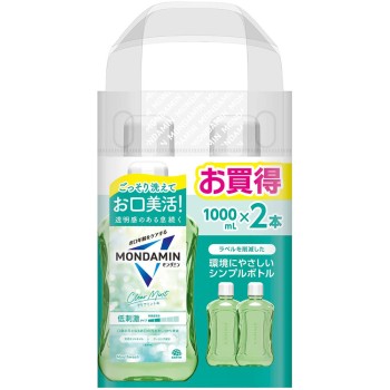 몬다민 클리어 민트 마우스워시 1000ml×2 아스제약