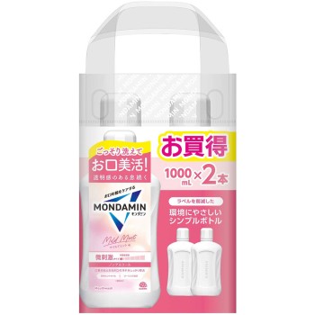 몬다민 마일드 민트 마우스워시 1000ml×2 아스제약