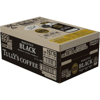TULLY'S COFFEE BARISTA'S BLACK 390ml×24본 이토엔