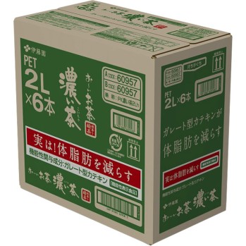 오이오이차 진한 차 케이스 2L×6본