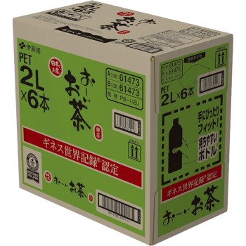오이오이차 녹차 케이스 2L×6본