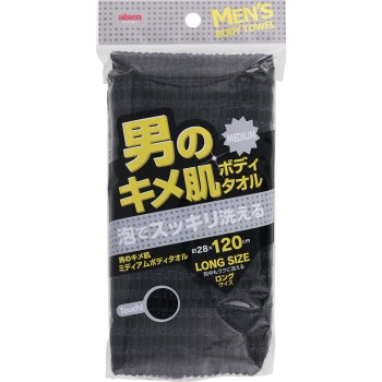 남성 블랙 바디 타올 M 보통 아이센공업