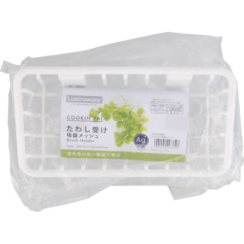 수세미 받침 흡판 메쉬 화이트 K-1637