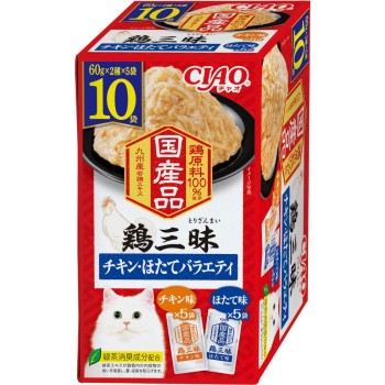 닭 삼매 치킨·가리비 버라이어티 60g×10 이나바 식품