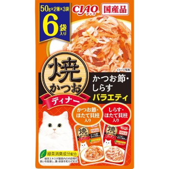 구운 가다랑어 디너 가쓰오부시·시라스 버라이어티 50g×6 이나바식품