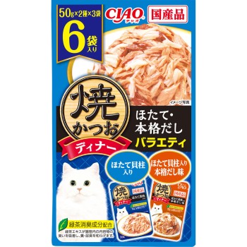 구운가다랑어 디너 가리비 본격 육수 버라이어티 50g×6 이나바식품