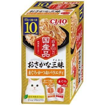 생선 삼매 참치·가다랑어 버라이어티 60g×10 이나바식품