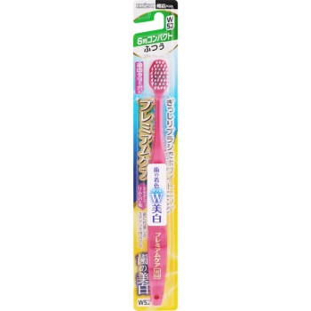 프리미엄케어 치아미백 칫솔 6열 컴팩트 보통 에비스