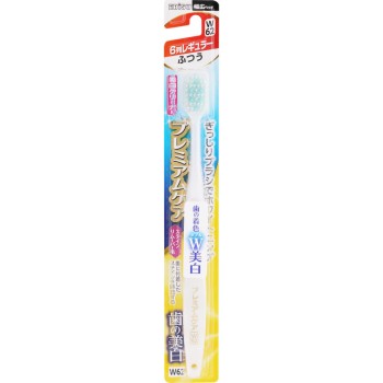 프리미엄케어 치아미백 칫솔 6열 레귤러 보통 에비스