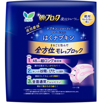 로리에 초흡수 가드 안심 쇼츠 5개 카오