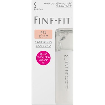 파인핏 베이스 파운데이션 UV 밀키타입 415 핑크 카오 소피나