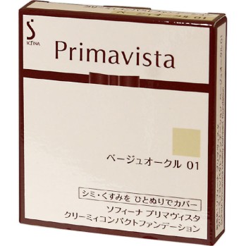 프리마비스타 크리미 컴팩트 파운데이션 베이지오클01 카오소피나