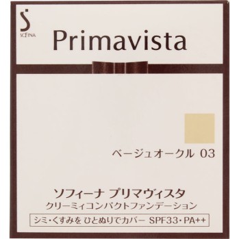 프리마비스타 크리미 컴팩트 파운데이션 베이지 오크르 03 카오 소피나