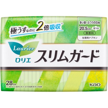 로리에 슬림 가드 확실한 낮용 날개 포함 28개 카오