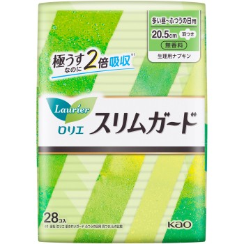 로리에 슬림 가드 확실한 낮용 날개 포함 28개 카오