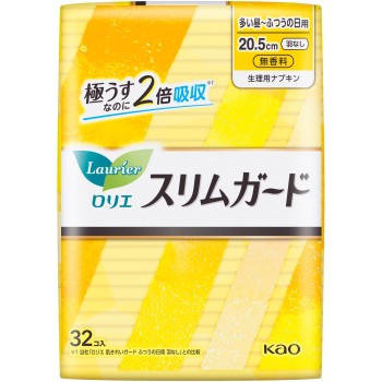 로리에 슬림 가드 확실한 낮용 날개 없음 32개 카오