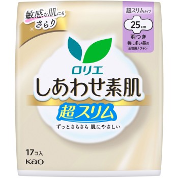 로리에 행복 맨살 통기 초슬림 특히 많은 주간용 25cm 날개 포함 17개 카오