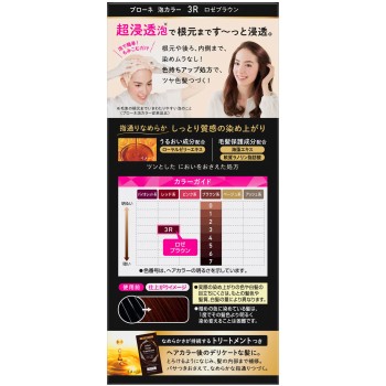 블로네 폼 컬러 3R 로제 브라운 108ml 카오