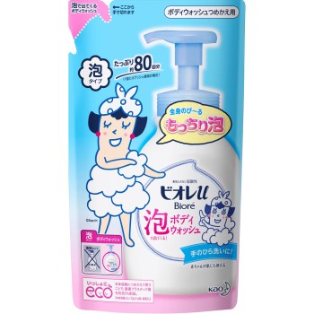 비오레 u 거품으로 나오는 바디워시 리필용 480ml 카오