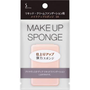 소피나 리퀴드·크림 파운데이션용 메이크업 스폰지 04 1개 카오 소피나