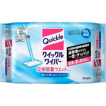 크이클 와이퍼 입체 흡착 웨트 시트 32매 카오