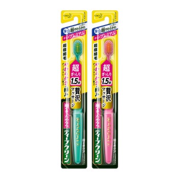 딥 클린 칫솔 빽빽이 프리미엄 초 부드러운 1개 카오