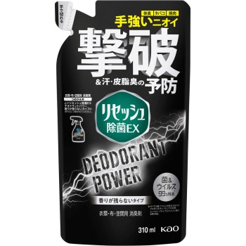 리세쉬 제균 데오도란트 파워 향이 남지 않는 리필 310ml 카오