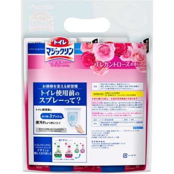 화장실 매직 클린 광택 코팅 플러스 엘레건트 로즈 리필 2P 660ml 花王