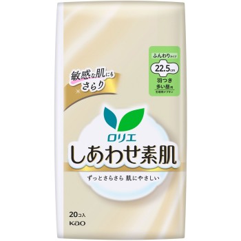 로리에 행복한 피부 많은 낮용 22.5cm 날개 포함 20개 카오