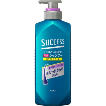 석세스 린스 불필요 약용 샴푸 스무스 워시 엑스트라 쿨 본체 400ml 카오