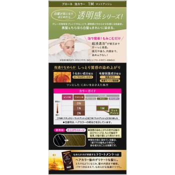 브로네 거품 컬러 1M 매트 애쉬 108ml 카오