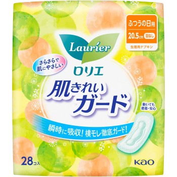 로리에 피부 깨끗한 가드 보통날용 날개 없음 28개입 28개 카오