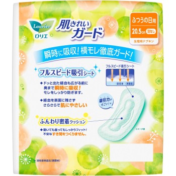 로리에 피부 깨끗한 가드 보통날용 날개 없음 28개입 28개 카오