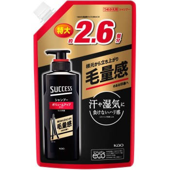 석세스 샴푸 볼륨업타입 리필대용량 730mL 카오