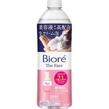 비오레 더 페이스 거품 세안료 딥모이스트 리필 340ml 카오