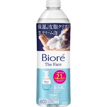 비오레 더 페이스 거품 세안료 모이스트 리필 340ml 카오