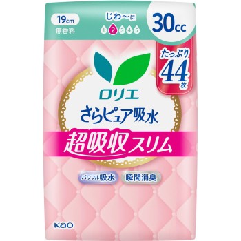 로리에 맑은 퓨어 초흡수 슬림 30cc 44매 카오